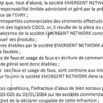 INSCAE RANARISON Tsilavo – arrêt de la cour d’appel d’Antananarivo qui suit le raisonnement de RANARISON Tsilavo sur les produits CISCO